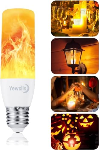 Ampoule à Flamme E27,2 Pack LED Ampoules Effet De Flamme Avec Capteur De Gravite Led Lumiere Scintillante Pour Halloween Interieure Exterieure Bar 98567378