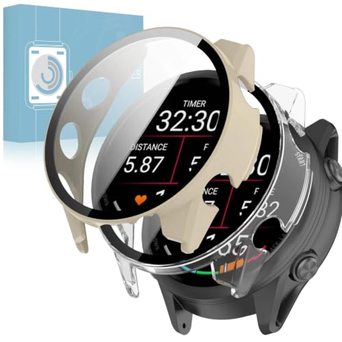 Garmin Forerunner 70/170/170 Music �p �P�[�X 2���Z�b�g �K���X�t�B������̌^ PC �ϏՌ��i�A�C�{���[�{�N���A�j