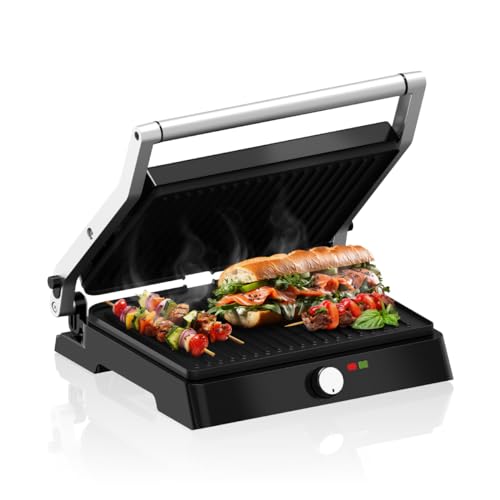 VERTENZ Intense 50 | Elektrischer Kontaktgrill XXL Sandwichmaker...