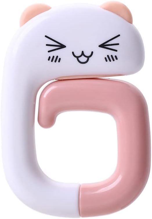 Portable Folding Handbag Hanger Table Hook, 2.95x1.96 inches, Pink Cat, for Desk, Under Table Bar, Purse Holder, Handbag Accessories-image-11