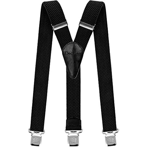 Decalen Adjustable Heavy Duty Mens Braces Cover