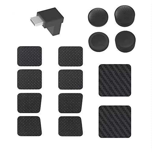 Qoosea 15 Pièces Accessoires pour Steam Deck de Valve, Capuchons de Poignée de Pouce pour Steam Deck, Protecteur de Port, Autocollants de Tampons Tactiles Compatibles avec Steam Deck Valve Cover