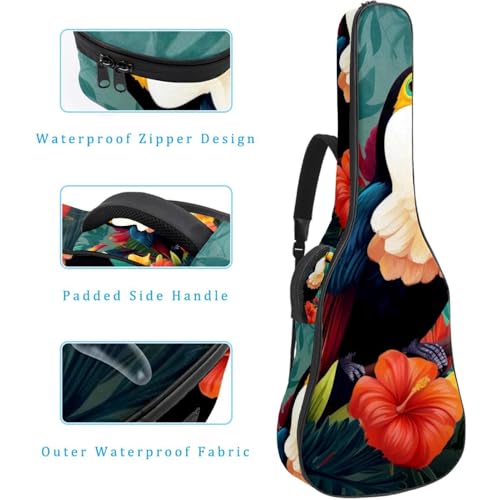 Housse pour guitare acoustique imperméable 101,6 cm et étui multicolore