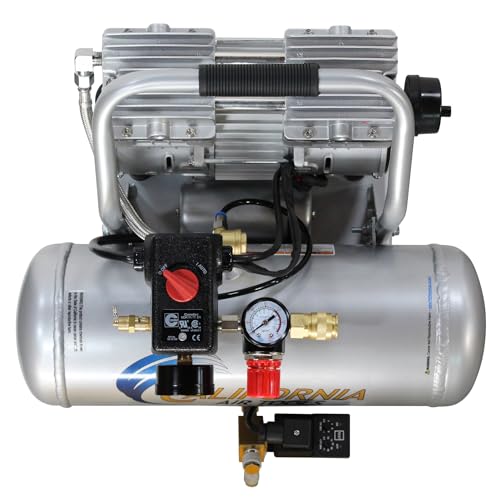 Image of 2010ALFCAD Ultra Quiet & Oil-Free 1.0 Hp 2.0 Gal. Aluminum Tank Air Compressor