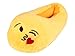 Alsino Emoji Chaussons en peluche émoticône idée cadeau chaussons antidérapants - Jaune - Baiser, 27/29 EU