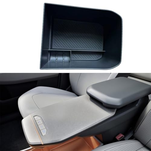 Organisateur de console Kia EV3 en ABS noir finition premium ajustée