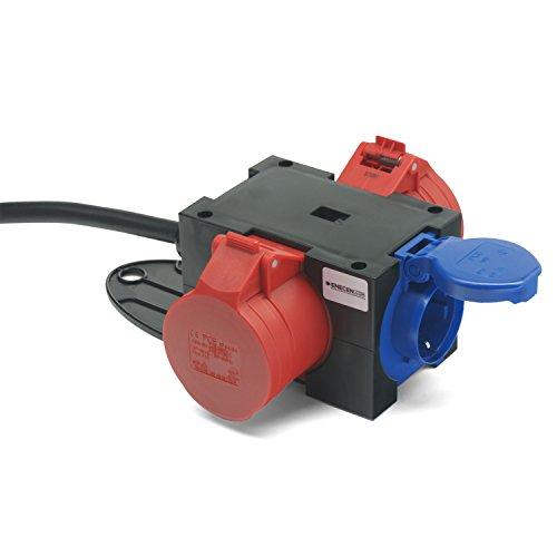 Kompaktverteiler ST.ANTON CEE-Stecker 400V/16A H07RN-F 5x1,5 mm² mit 2x400V/16A + 1x230V/16A IP44