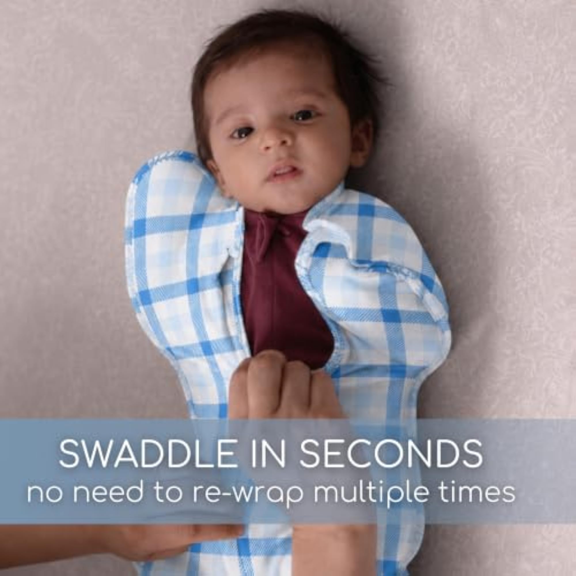 Bamboo Cotton Knit Gingham Printed Sleep Sack for Baby