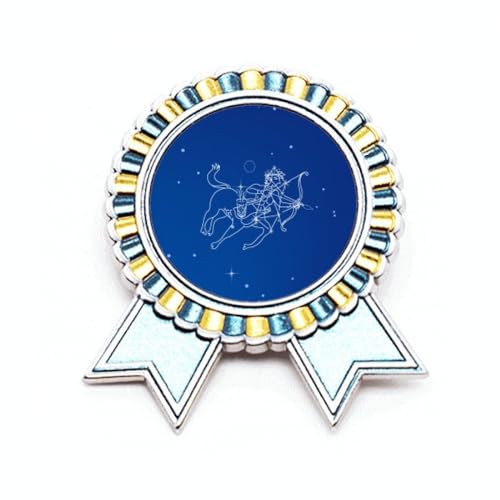 Broche Sagittaire motif univers étoilé en métal M au design finement ciselé