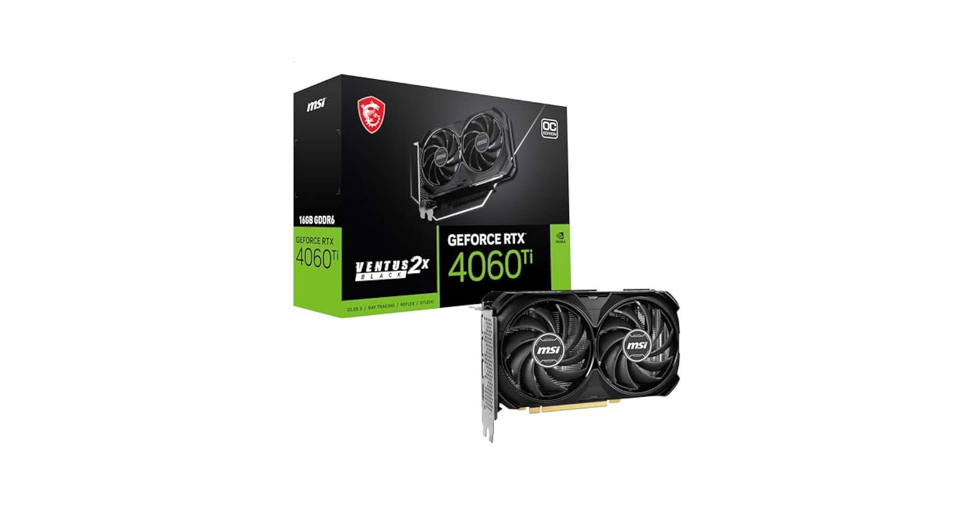 MSI VENTUS 2X RTX 4060 Ti 16GB グラフィックボード Amazon.com: MSI GeForce RTX 4060 Ti Ventus 2X Black 16G OC
