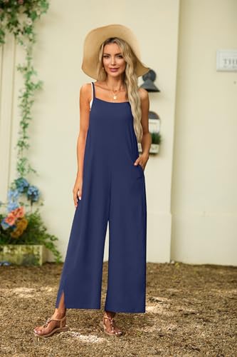 Lepunuo Casual Jumpsuits Women Navy Blue Overalls Spring — view 4
