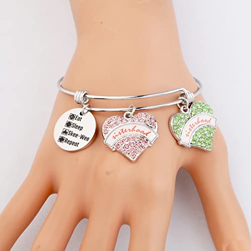 Image of MYOSPARK Greek Sorority Gift Maple Leaf Bracelet Sorority Paraphernalia Graduation Gift for Sisters