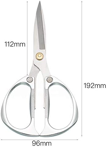 Kitchen Scissors Silver Stainless Steel Cooking Scissors Heavy Duty Sharp Shears for Left Right Handed for Food Chicken Beefs Poultry Fish Meat Vegetables Herbs Carrots Dried Fruits BBQ