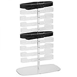 Expositor ajustable para cinturones en plexiglás transparente para 10 elementos, Expositor ajustable para cinturones en plexiglás transparente para 10 elementos; ideal para tiendas de ropa, marroquinería, etc