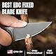 Kizer Mini Harpoon Feststehendes Messer und Scheide, Jagdmesser mit 3V-Klinge und Micarta-Griff, Kleines EDC Messer mit Fester Klinge für Camping, Wandern, Survival 1040SM1