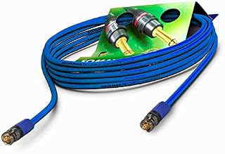 Sommer Cable 5 m 12G 6G 3G SDI Video Cable 4K 6K UHD HD-SDI (HDTV) SC-Vector 0.8/3.7 1 x 0.80 mm² Blue BNC Connector Neutrik - VTGX-0500-BL-BL - 500 cm 16.40 ft