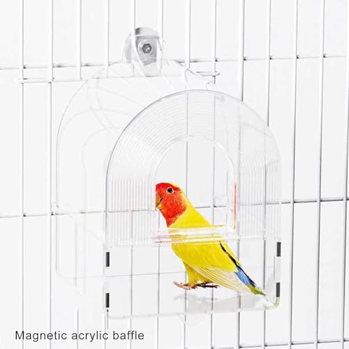 Baignoire cage oiseaux suspendue pour éviter les éclaboussures - 6