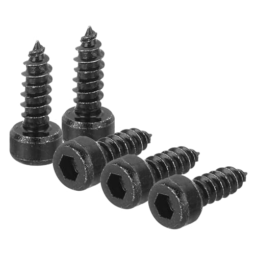Vis taraudeuses à tête hexagonale M4 x 12 mm pour fixer solidement sans pré-perçage les métaux fins