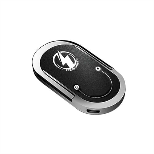 Illumicharge Hidden Phone Lighter - Incognito Sneak-a-Lighter Matte Black, Phone Holder & Stand, Rechargeable, Adhesive, Attaches to Any Phone