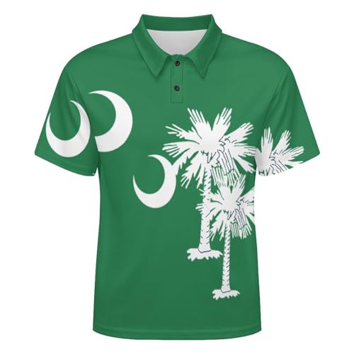 South Carolina State Flag Mens Swim Trunks with Pocket Shorts Bathing Suit Quick Dry Swimsuit4