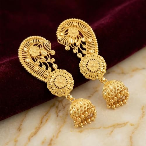 Image of JFL - Jewellery for Less Gold Plated Copper Earrings For Women