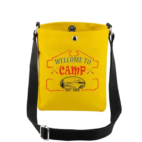CMNIM Horror Movie Merchandise Gifts Welcome To Camp Crystal Lake Crossbody Bag Horror Lover Gifts for Jason Fans Shoulder (Welcome to camp CB)