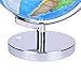 Exerz 23cm Globo terráqueo Iluminado- Soporte de Metal - Mapa de Ingles...