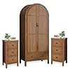 3pcsbedroomsets1xarmoirewardrobeclosetwithdrawersnightstandsetof2with3drawersandflutedpanelfarmhousewoodenbedroomfurnituresetwalnut1wardrobe2nightstand  Urban Country Home Decor 3 pcs bedroom sets 1 x armoire wardrobe closet with drawers nightstand set of 2 with 3 drawers and fluted panel farmhouse wooden bedroom furniture set walnut 1wardrobe 2 nightstand  urban country home decor