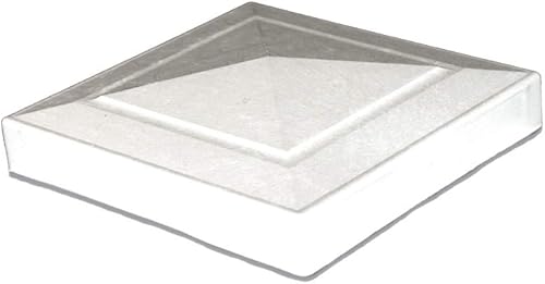 Tapas de plástico para postes de valla – 8 piezas, 4 x 4 pulgadas nominales – ¡Blanco, construido para durar! Superior a las importaciones endebles