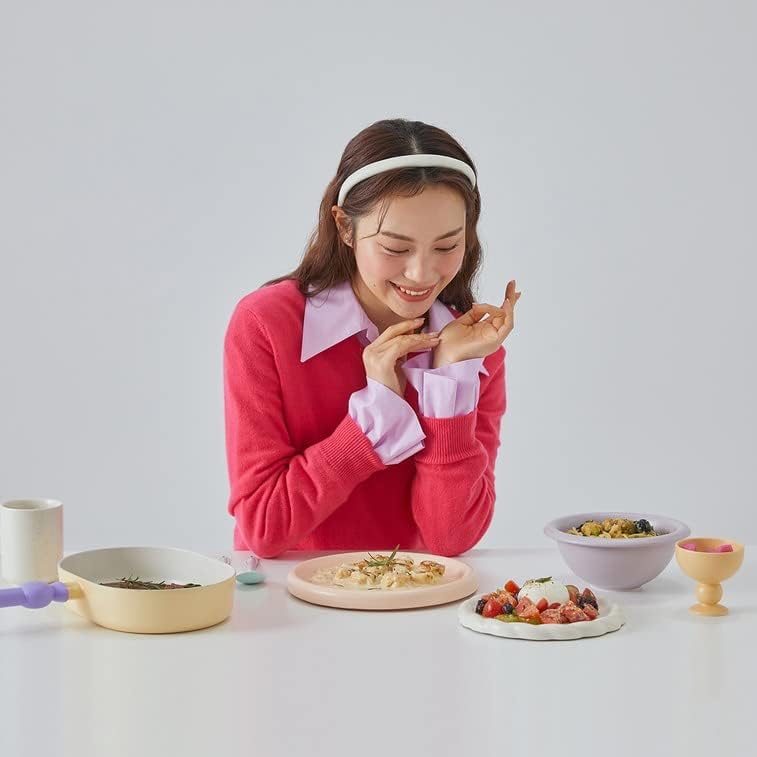 Miniatura 6 de Neoflam Better Finger Kitchen - Sartén ovalada antiadherente de 10 pulgadas con asa, sartén antiadherente de revestimiento de cerámica de cocción