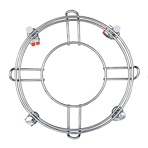 Image of Heavy Stainless Steel Gas Cylinder Trolley with Wheel | Gas Trolly | Lpg Cylinder Stand | Gas Trolly Wheel |Cylinder Trolley with Wheels | Gas Cylinder Trolley (Red, 1)