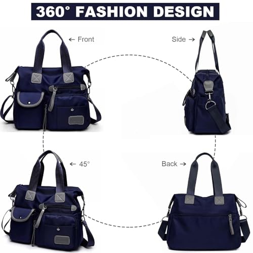 Bolso Tote Multifuncional para Mujer de Nylon Grande miniatura 3