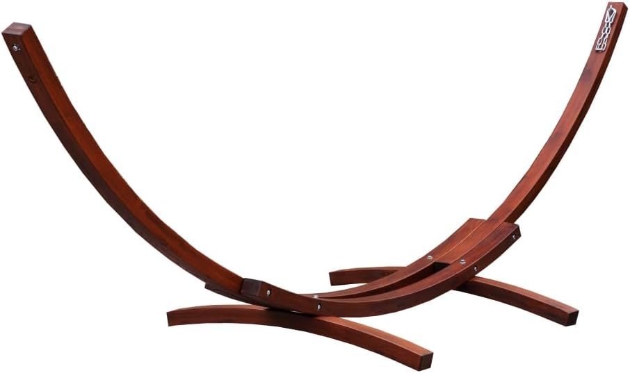 Hammock Stand Only 13.5 ft Heavy-Duty Outdoor Hammock Stand Wood Double Hammock Stand for 2 Persons Camping Hammock Stand Hammock Frame Indoor Hammock Holder, 500 Lbs. Weight Capacity