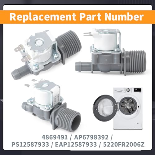 Image of 5220FR2006Z Washer Water Inlet Valve Compatible with LG WM1455HWA /00 WM3555HWA /00 WM3700HWA /01 Washing Machine Front-Load, Replace 4869491 AP6798392 PS12587933 EAP12587933