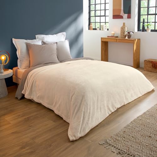DODO Couverture Microfibre Extra-Douce 240x260cm écru