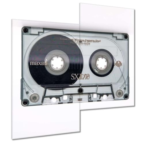 Toile de decoration murale cassette de musique 60x60 cm idéale pour salon et studio