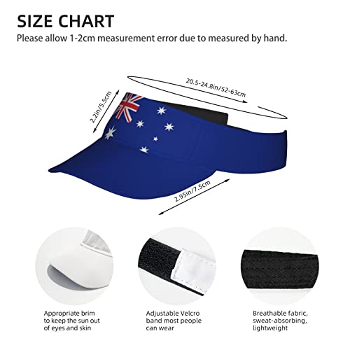Image of Cute Funny Flag Hat Women Men Adjustable Flag Sport Sun Visor Hat Summer Fashion Sun Cap Beach Flag Hat