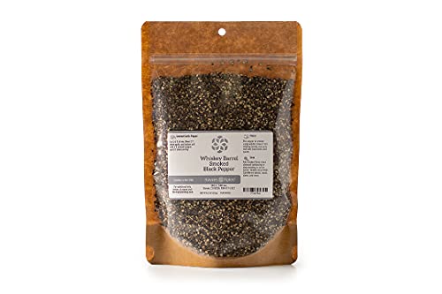 Savory Spice Whiskey Barrel Smoked Black Pepper - Cracked Pepper Smoked With Oak Staves From Whiskey Barrels | Smoked Pepper Seasoning For Bbq, Grilling & Roasting (Net: 12 Oz Bag) #TOP14