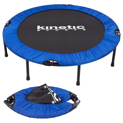 KINETIC SPORTS Fitness Trampolin Ø 102 cm – Jumping Fitness mit Randabdeckung, Indoor Trampolin...
