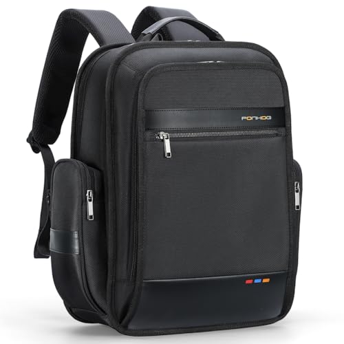 Ponhog Laptop Backpack for Men - 1680D Oxford Travel Backpack Airline Approved, Business Backpack Fit 15.6 inch Laptop, Carry On Backpack for Men Women Work College Computer Weekender