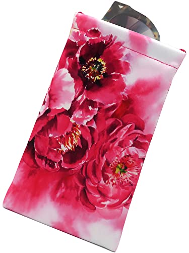 Image of Soft Sunglasses case | Large Glasses Case Holder - Eyeglass Pouch Squeeze Top | Glasses pouch Lightweight Extra Layers