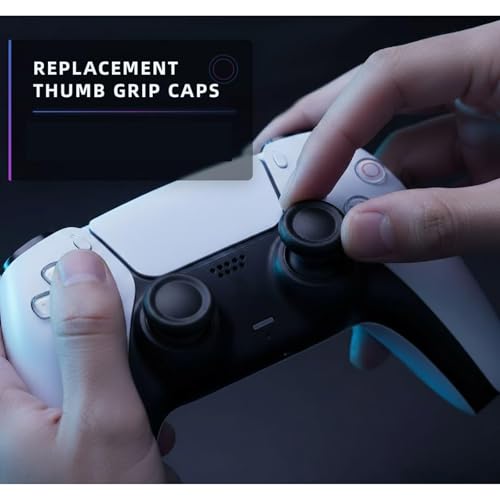 Image of 8PCS for PS5 Controller Thumb Grips, Replacement Joystick Caps Controller, Thumb Grip Enhanced Grip and Control, Black, Ideal for Extended Gaming Sessions, Competitive and Casual Gamers
