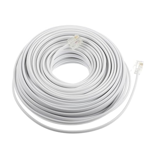 Cable telefónico de cobre con transmisión clara de 20m SOIMISS y alta durabilidad de PVC