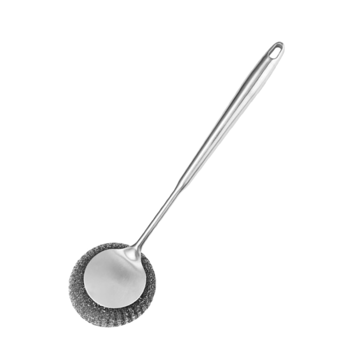 Cabilock 4 Piezas Cepillo para Sartenes De Acero Inoxidable Exfoliante para Limpiar para Lavar Platos Estropajos De Cocina para Platos Cepillo para Fregar Platos Silver Acero Inoxidable 304