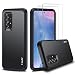 Produktbild J&D Kompatibel für Samsung Galaxy A52 4G/Galaxy A52 5G/Galaxy A52s 5G Hülle, Heavy Duty Hybrid Robustes Stoßfest Schutzhülle mit 2 Stücke Glas-Displayschutzfolie für Galaxy A52 5G, Schwarz