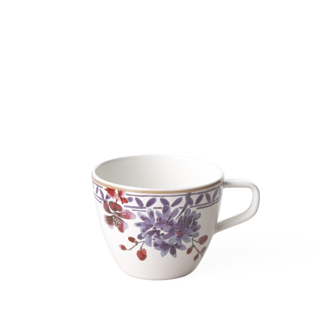 Villeroy & Boch White/Multicolored Artesano Provençal Lavender Coffee Cup, 250 Ml, Premium Porcelain, /Multicoloured