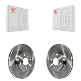 CMX Front Disc Brake Rotors Pair Replacement For Toyota Yaris Prius C Scion iQ K8-100427