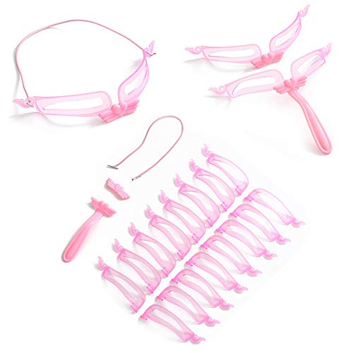 Eyebrow Stencils Template, KTOMO 8 Styles Eyebrow Shaping Stencil Kit with Handle and Strap for Ladies Women Eyebrow Grooming