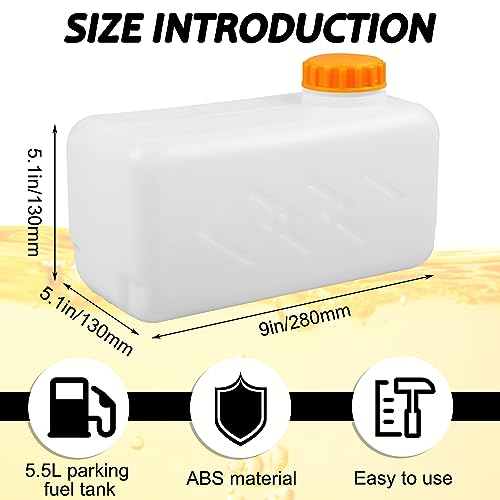 316930 Kunststoff Heizöl Benzin Tank, Kunststoff-Luft-Standheizung, Kraftstofftank, Benzinölspeicher für Eberspacher-LKW, Wohnwagen, Heizöl-Benzintank (5.5L)