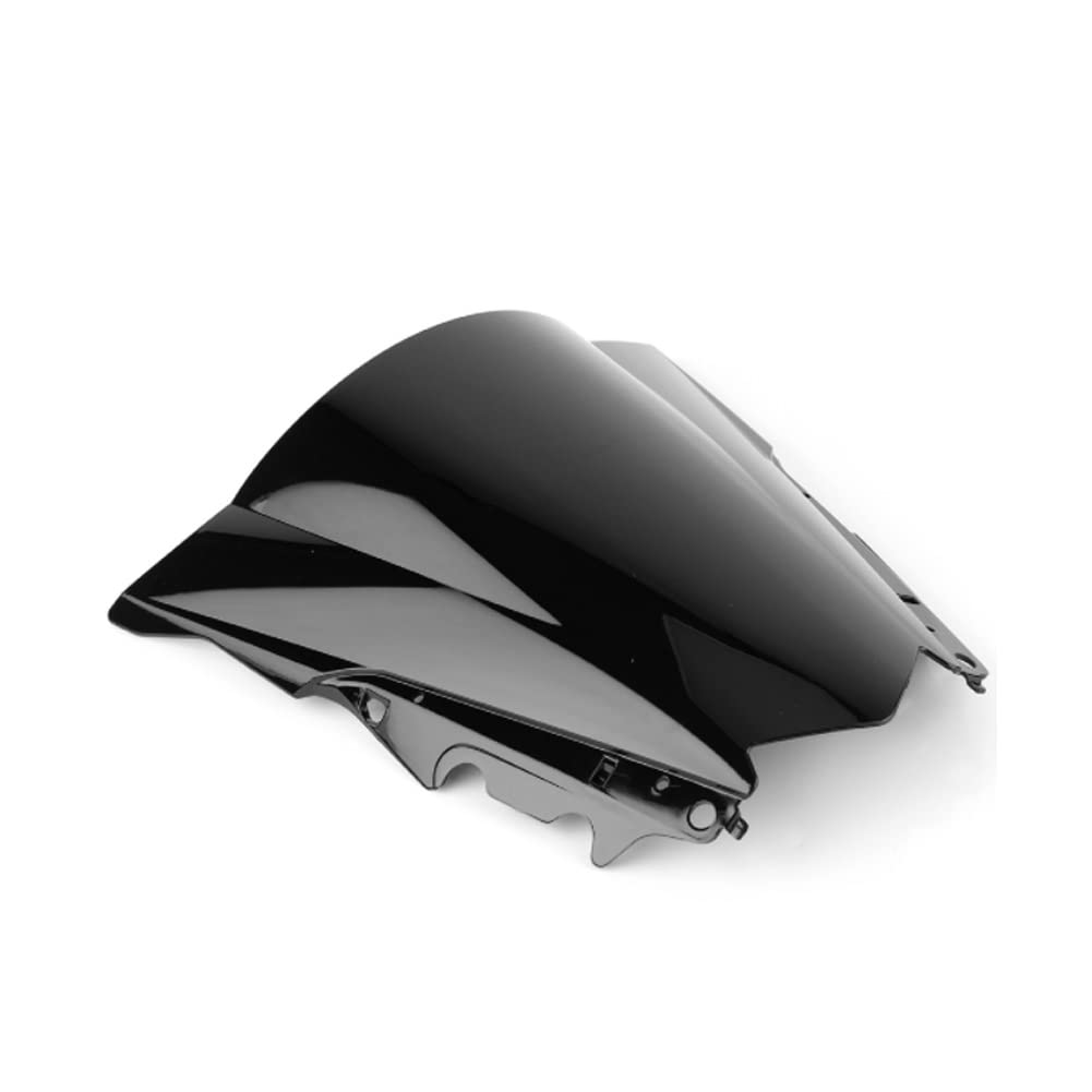 Windshield Windscreen Motorcycle Windshield Wind Deflector ABS Plastic For Y&amaha YZF R25 2014-2017 2018 YZF-R3 2015 Motorcycle Accessories (Color : Black)